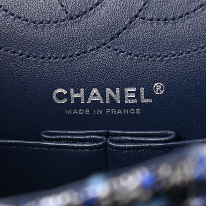 Chanel Tweed Quilted 2.55 Reissue 225 Flap Blue 6 of 10