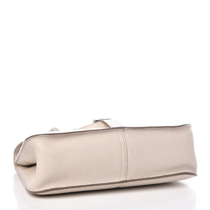 Hermes Taurillon Clemence Halzan 31 GM Craie 5 of 16