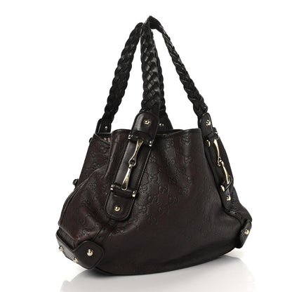 Gucci Guccissima Small Pelham Shoulder Bag Chocolate 3 of 11