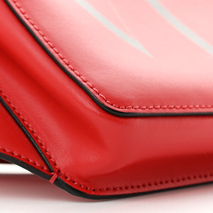 Valentino Garavani Calfskin Mens VLTN Belt Bag Pure Red Black 8 of 9