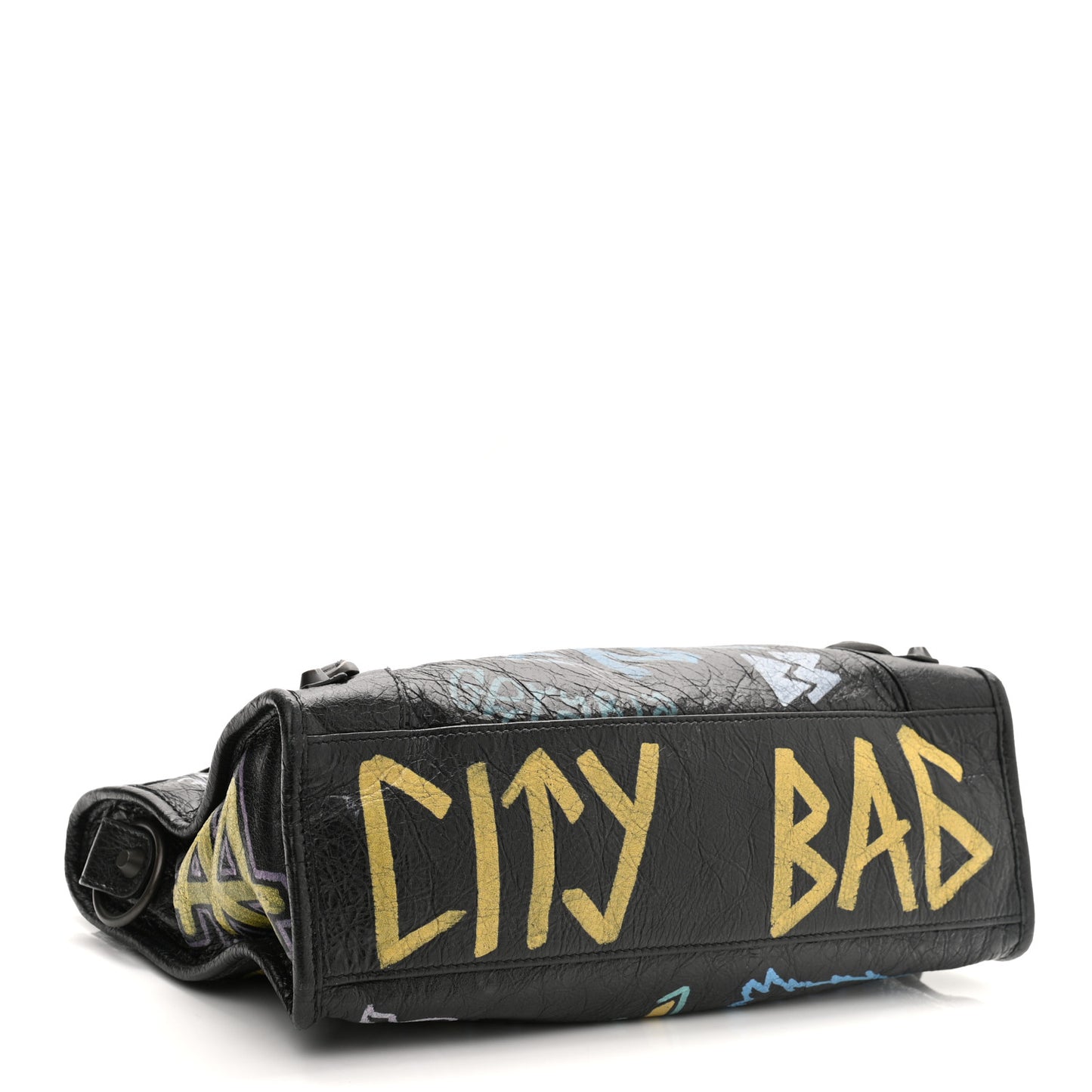 Agneau Graffiti All Over Classic Hardware S City Black Multicolor