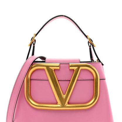 Valentino Garavani Smooth Calfskin Supervee Top Handle Bag Pink 5 of 9
