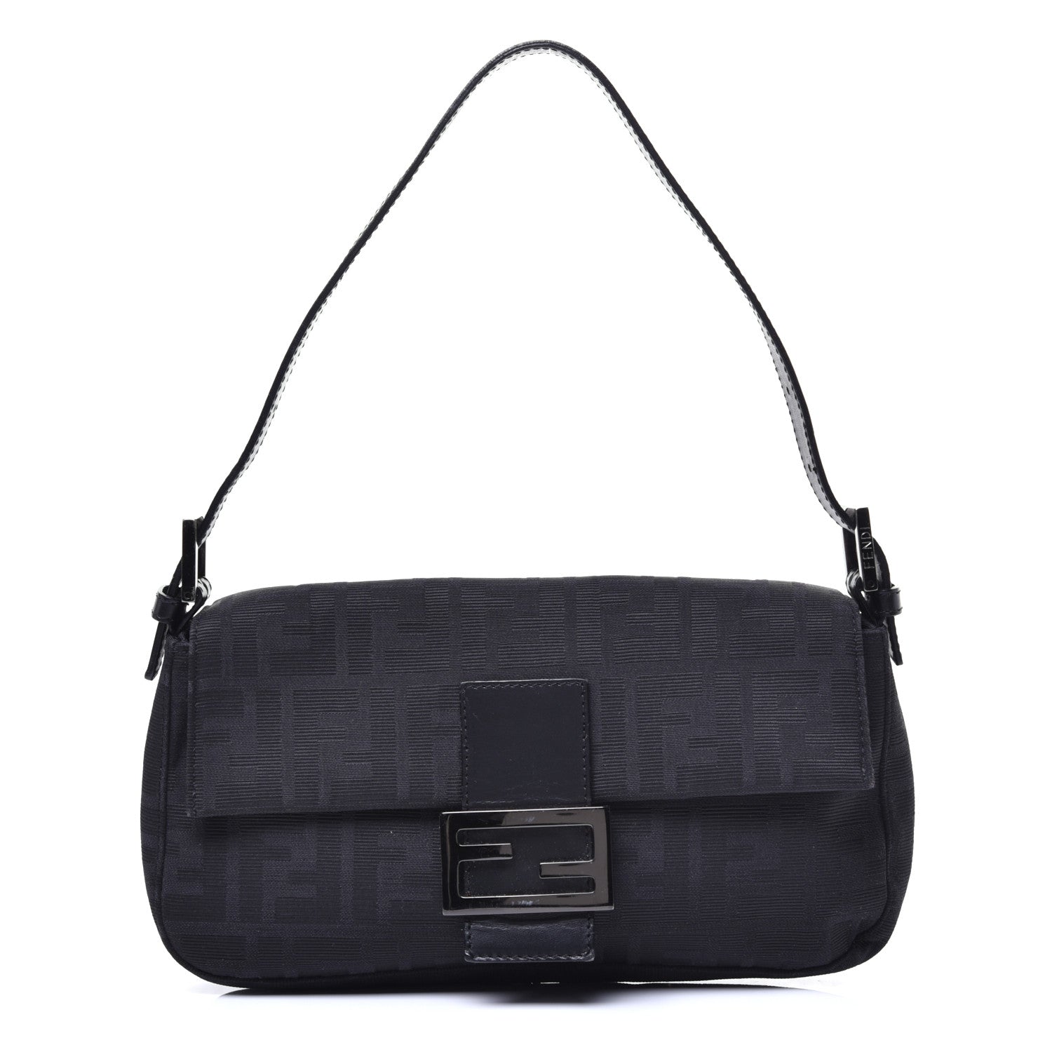 Fendi Nylon Zucca Baguette Black 1 of 8