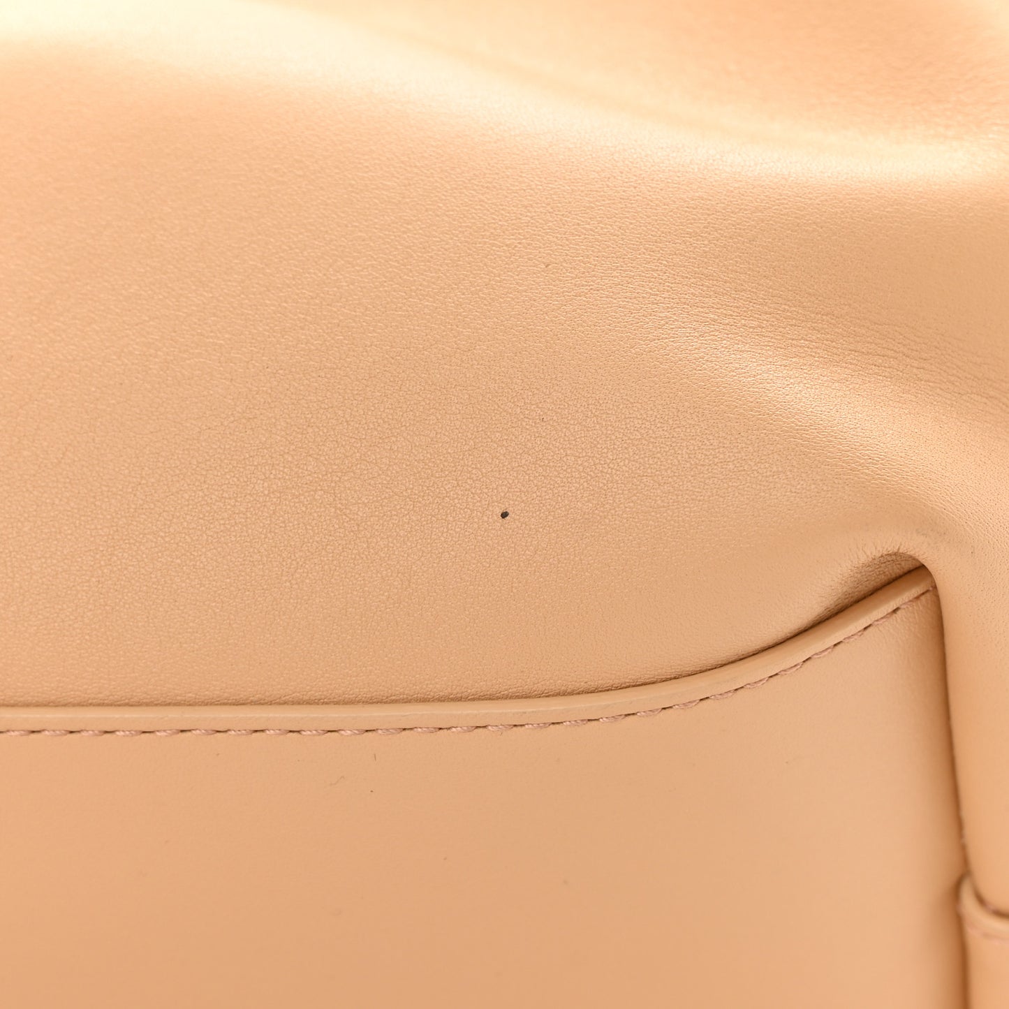 Calfskin Medium The Point Triangle Bag Almond