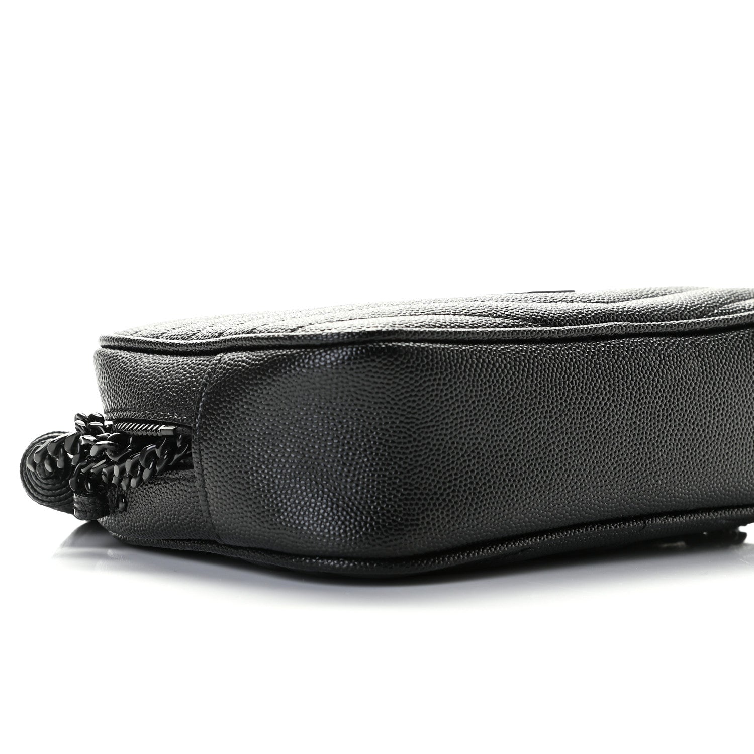 Saint Laurent Grain De Poudre Matelasse Monogram Mini Lou Camera Bag Black 4 of 11