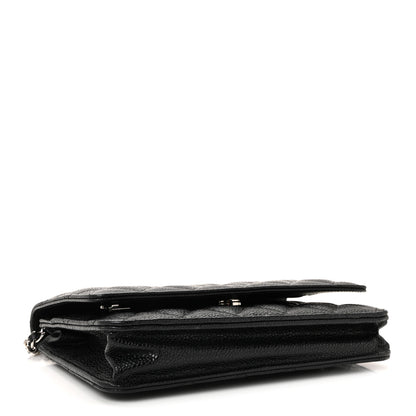 Chanel Caviar Quilted Wallet On Chain WOC Black 4 of 12