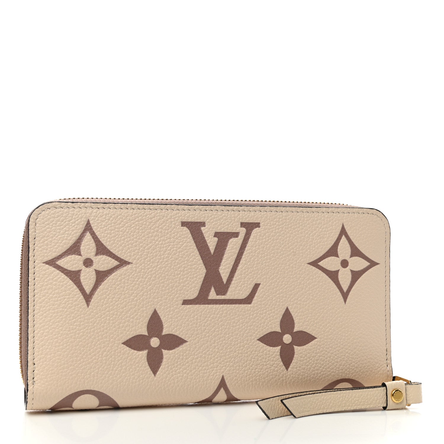 Louis Vuitton Empreinte Monogram Giant Zippy Wallet Creme Bois De Rose 3 of 8