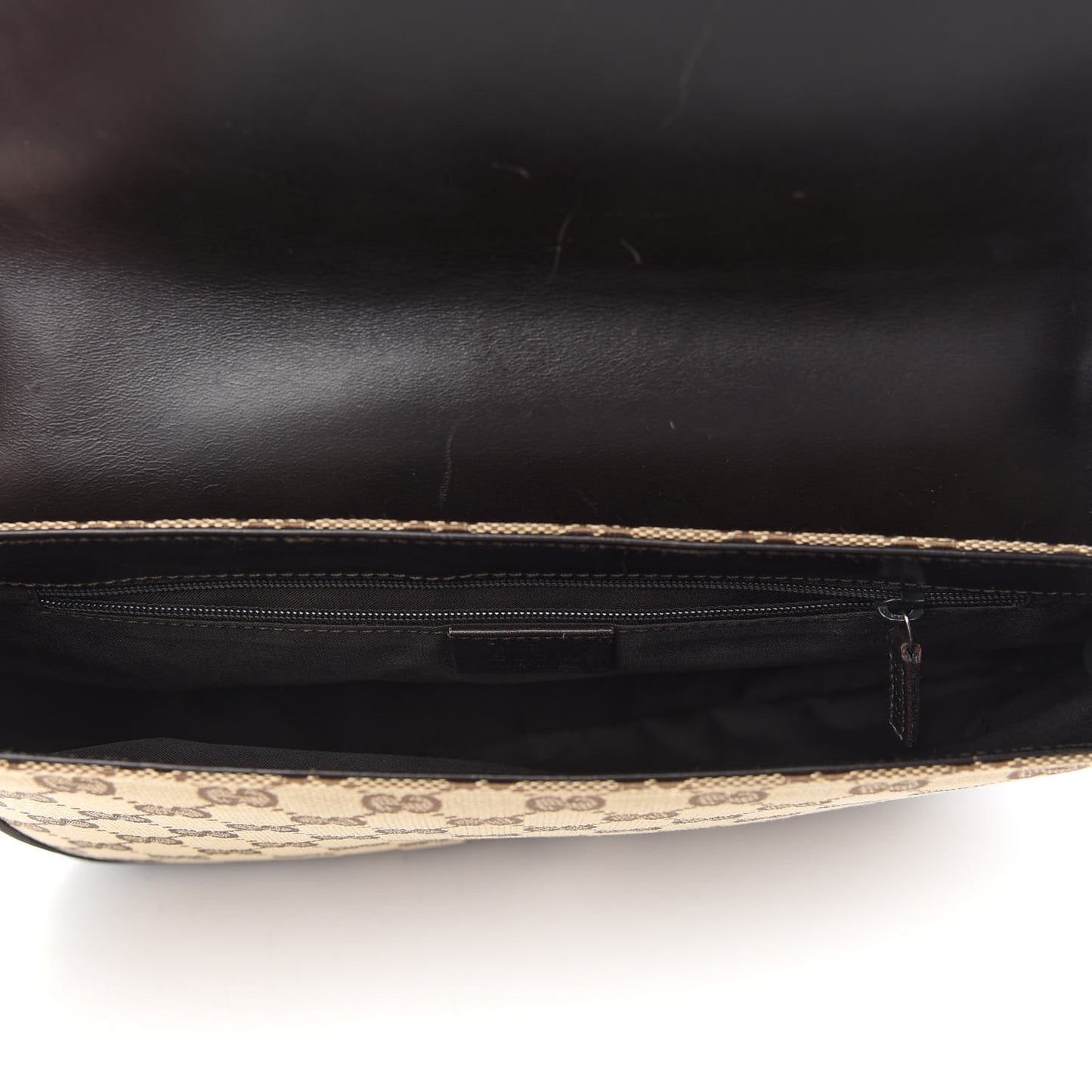 Monogram Wooden Chain Flap Brown