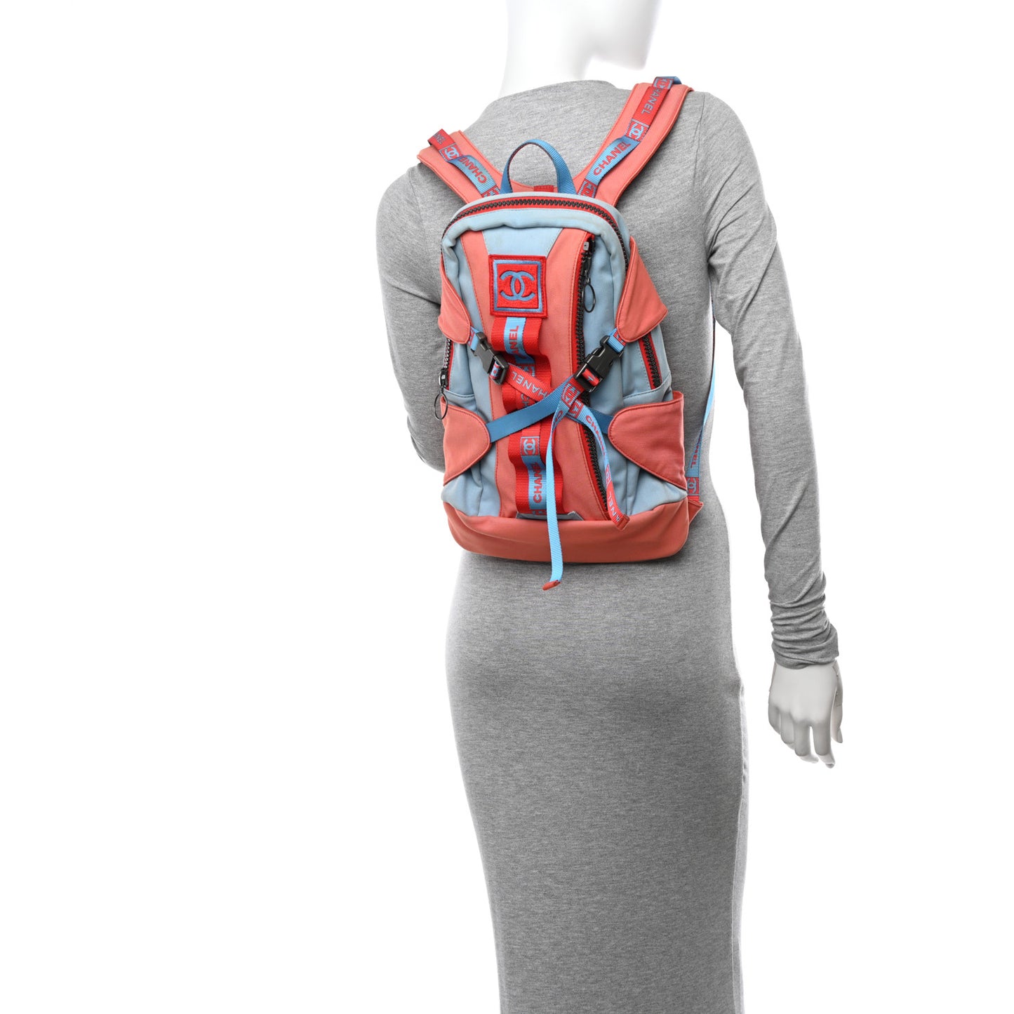 Nylon Sports Backpack Multicolor