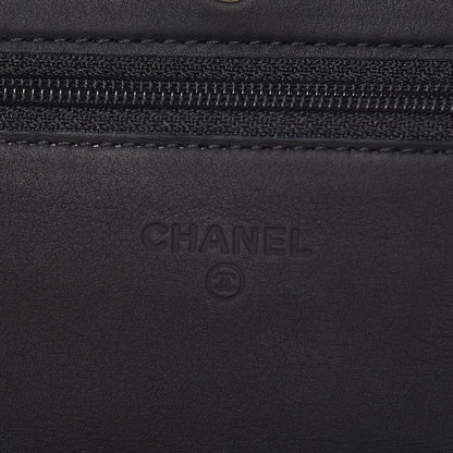 Chanel Calfskin Quilted Wallet On Chain WOC Black 8 of 12
