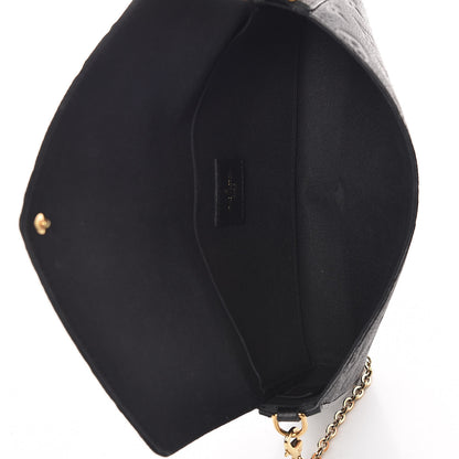 Louis Vuitton Empreinte Pochette Felicie Chain Wallet Black 7 of 11