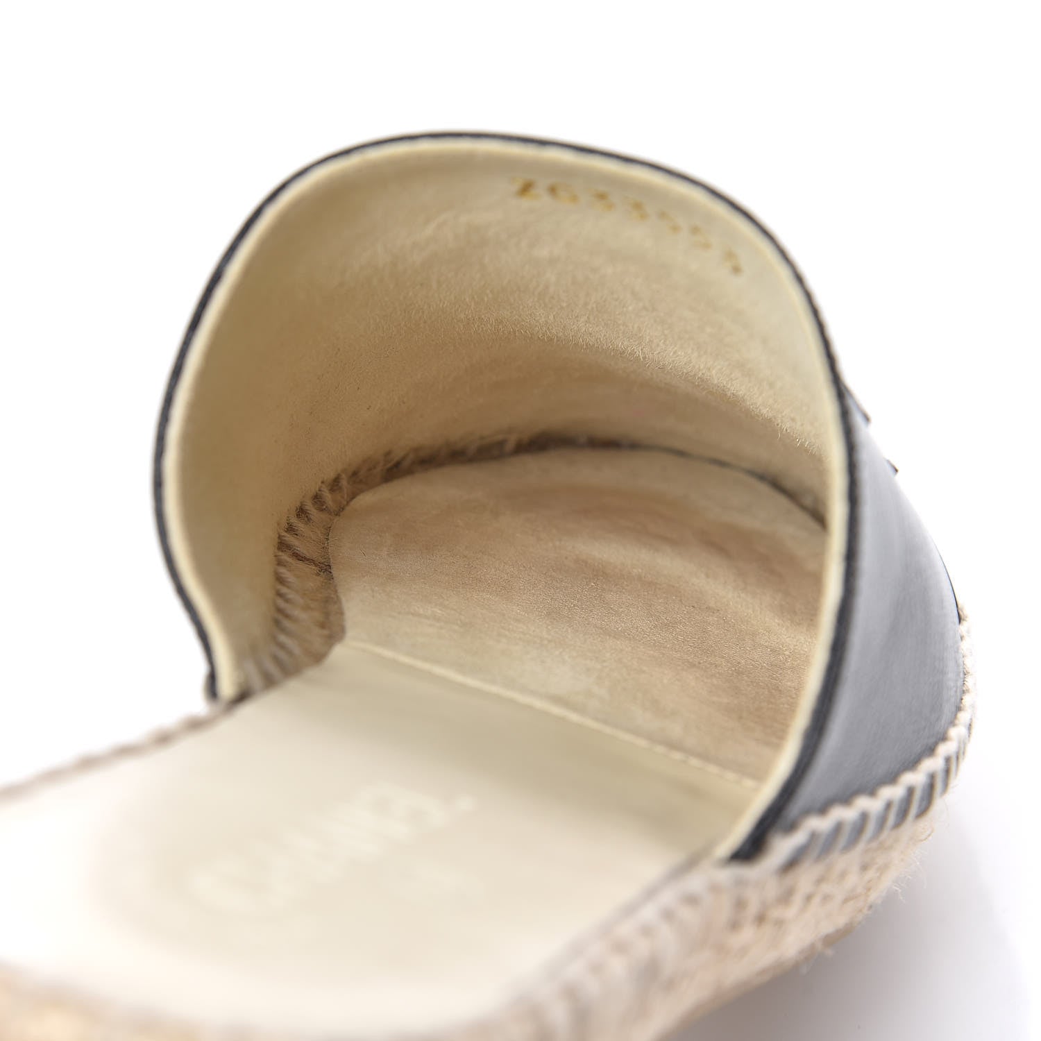 Chanel Iridescent Goatskin Patent CC Espadrille Mules 41 Black 9 of 14