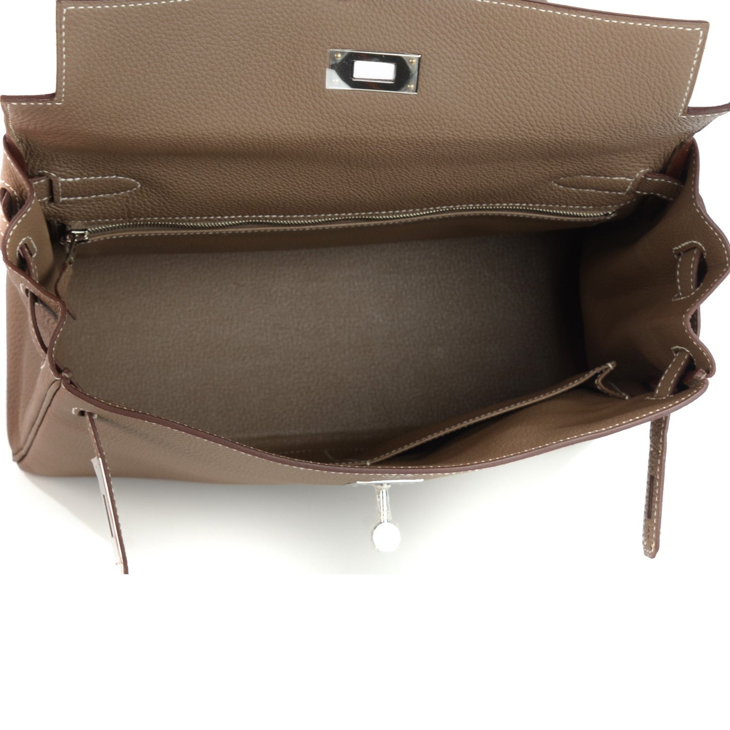Hermes Togo Kelly Retourne 32 Etoupe 25 of 27