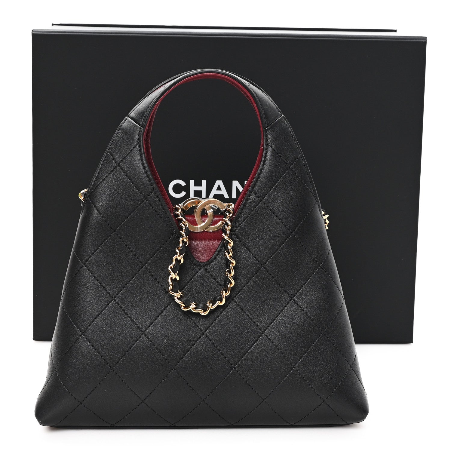 Chanel Calfskin Chic Lady Small Shopping Tote Black 11 of 11