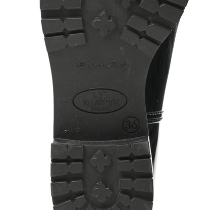 Valentino Garavani Rubber Rockstud Short Rainboots 36 Black 6 of 6