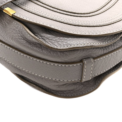 Chloe Calfskin Medium Marcie Round Crossbody Bag Cashmere Grey 9 of 9