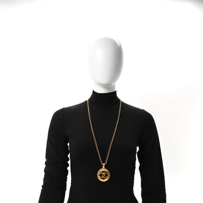 Chanel CC Chain Pendant Long Necklace Gold 2 of 4