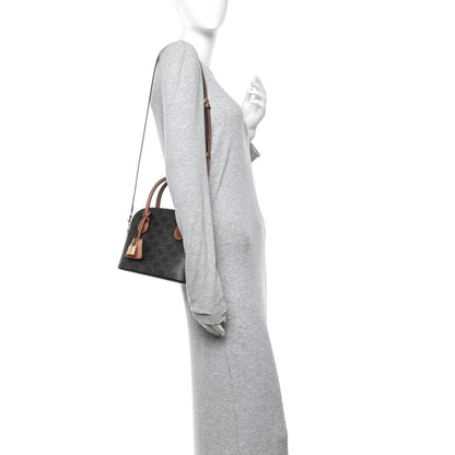 Celine Canvas Calfskin Triomphe Teen Honorine Bag Tan 2 of 11
