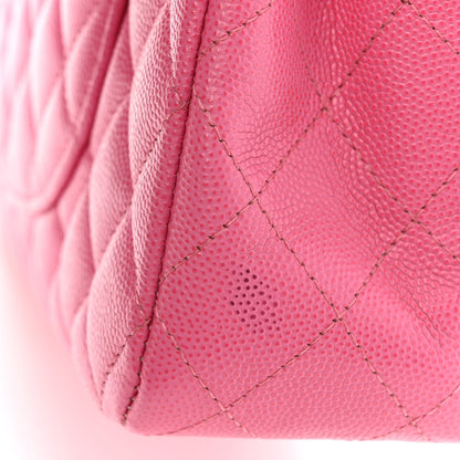 Chanel Caviar Quilted Medium Double Flap Pink 12 of 12