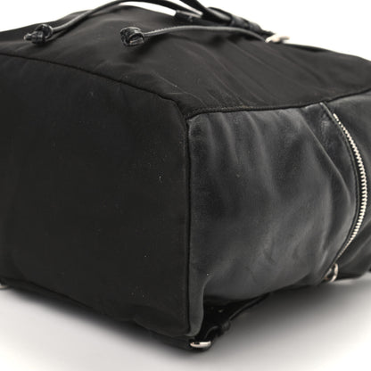 Prada Tessuto Nylon Calfskin Backpack Black 9 of 9