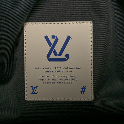 Louis Vuitton Wool Cotton Monogram Jacquard Embroidered LV Felt Keepall Bandouliere 50 Gris 6 of 9