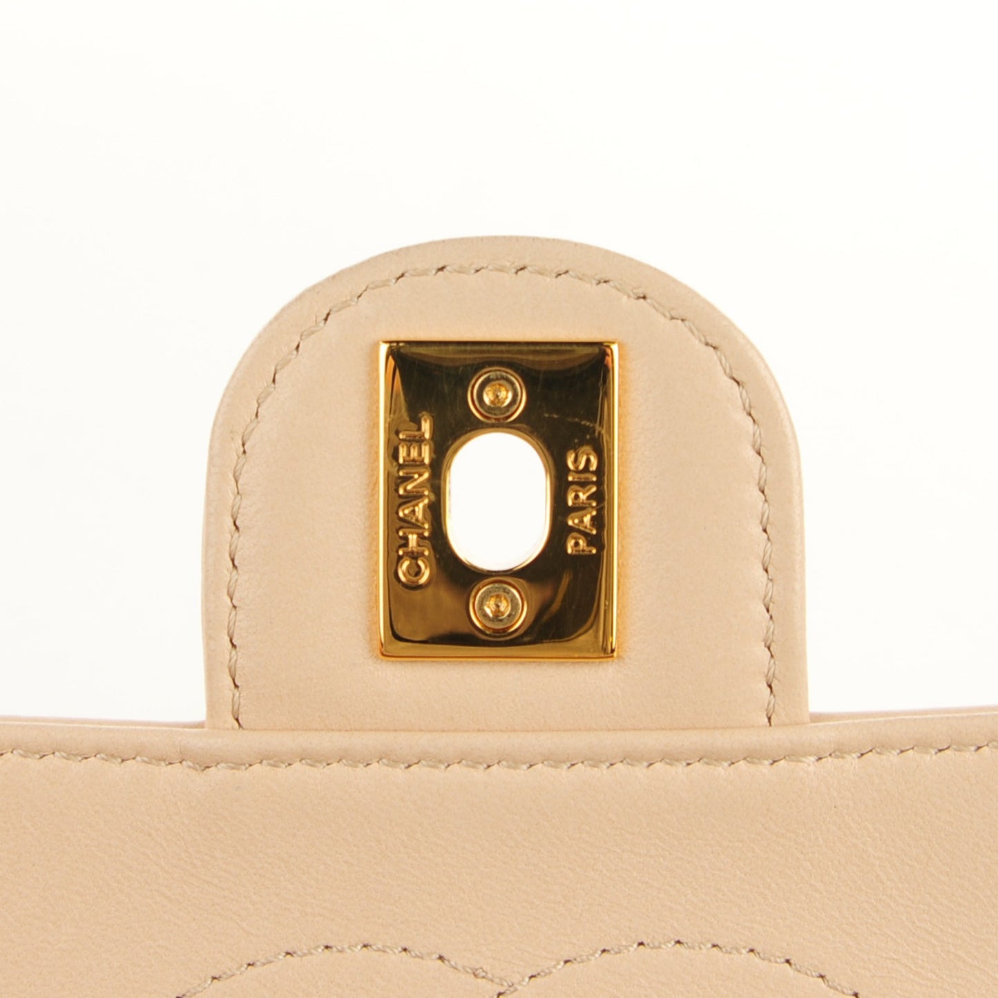 Jersey Quilted Small Coco Sailor Flap Beige Navy