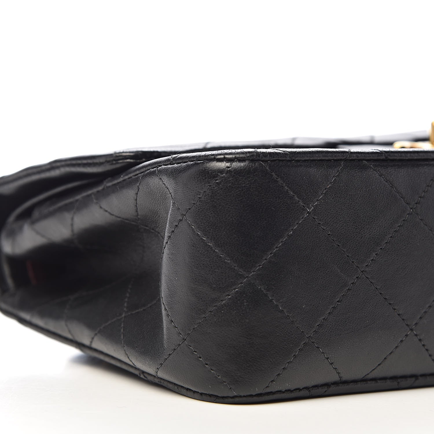 Chanel Lambskin Quilted Small Double Flap Black 12 of 15
