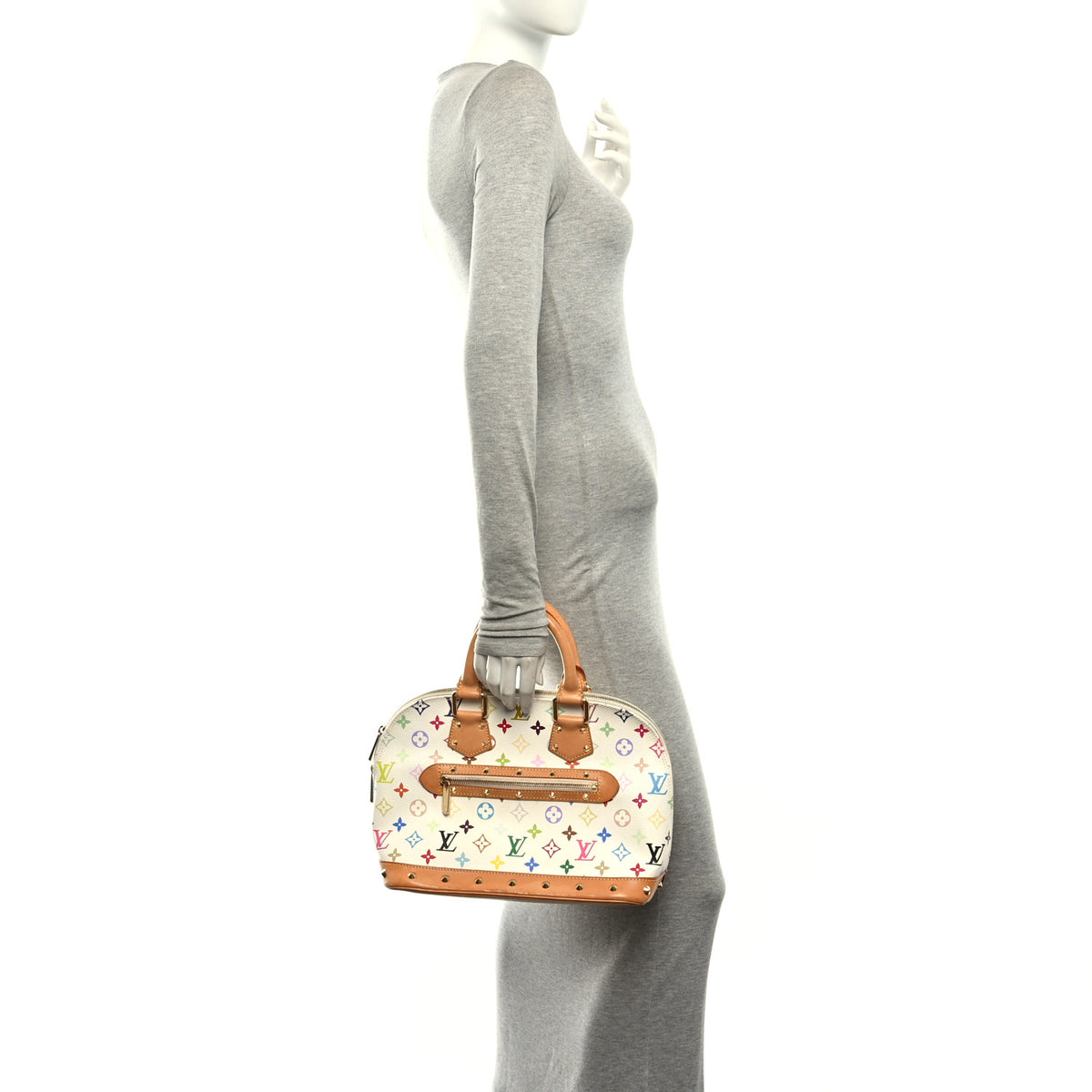 Monogram Multicolor Alma PM White