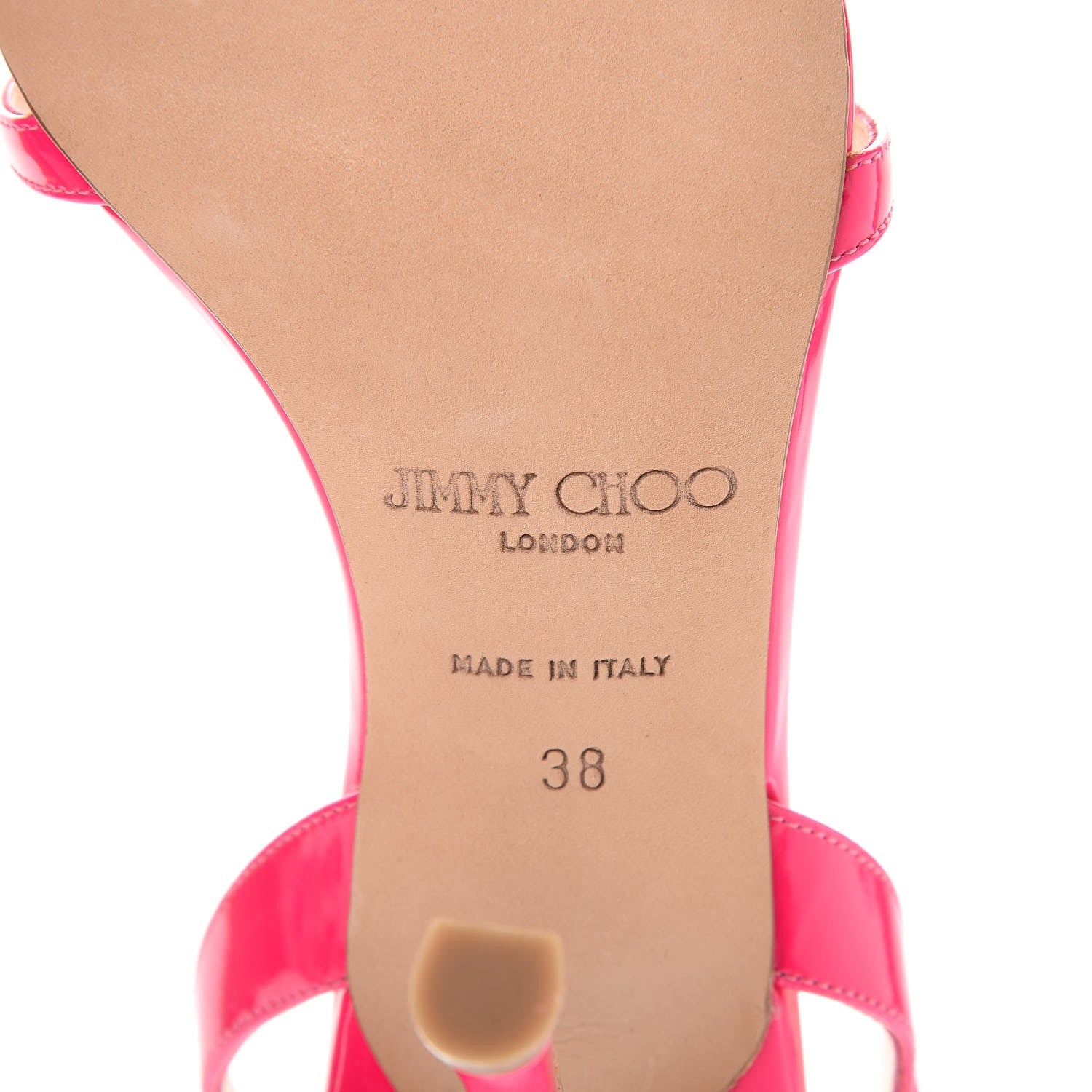Jimmy Choo Patent India Sandals 38 Pink 9 of 10