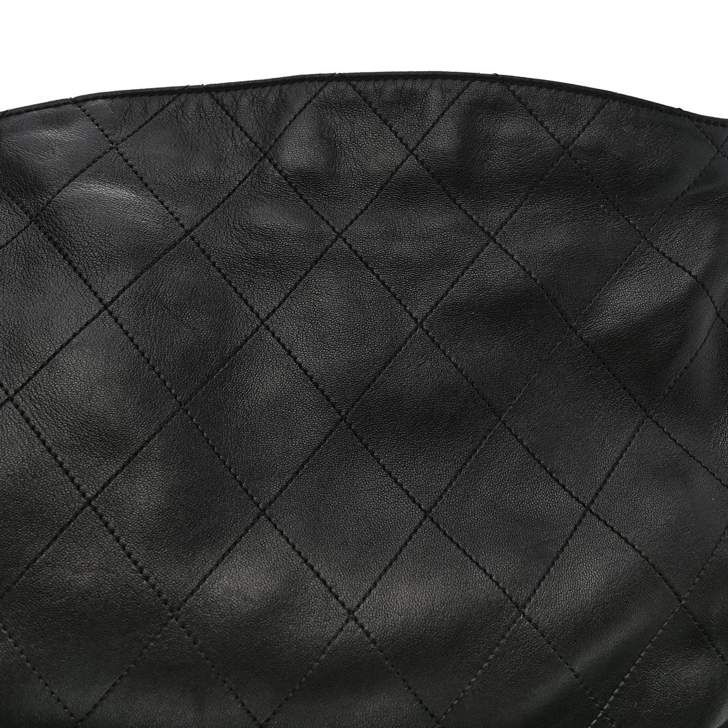 Chanel Lambskin Stitched Medium Ultimate Soft Tote Black 11 of 12