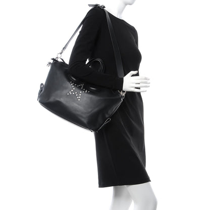 Givenchy Calfskin Studded Star Small Nightingale Black 2 of 8