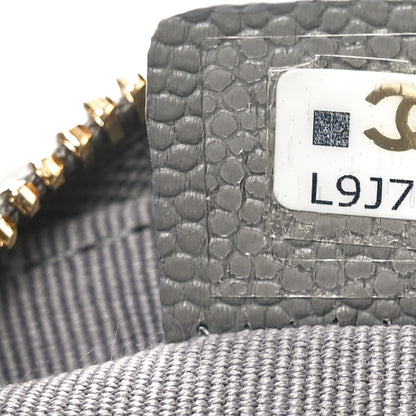 Chanel Caviar Quilted Small Cosmetic Case Grey 6 of 7