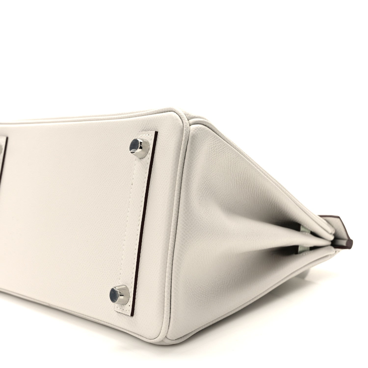 Hermes Epsom Tri-Color Birkin 25 Gris Pale Vert Fizz Graphite 10 of 11