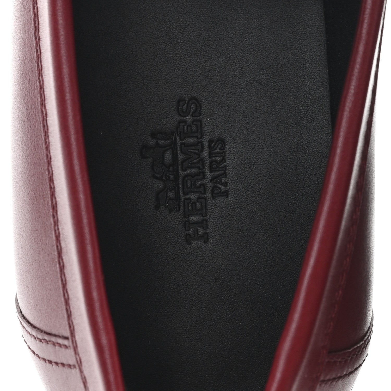 Hermes Calfskin Womens Hot Loafer 38 Rouge H 8 of 10