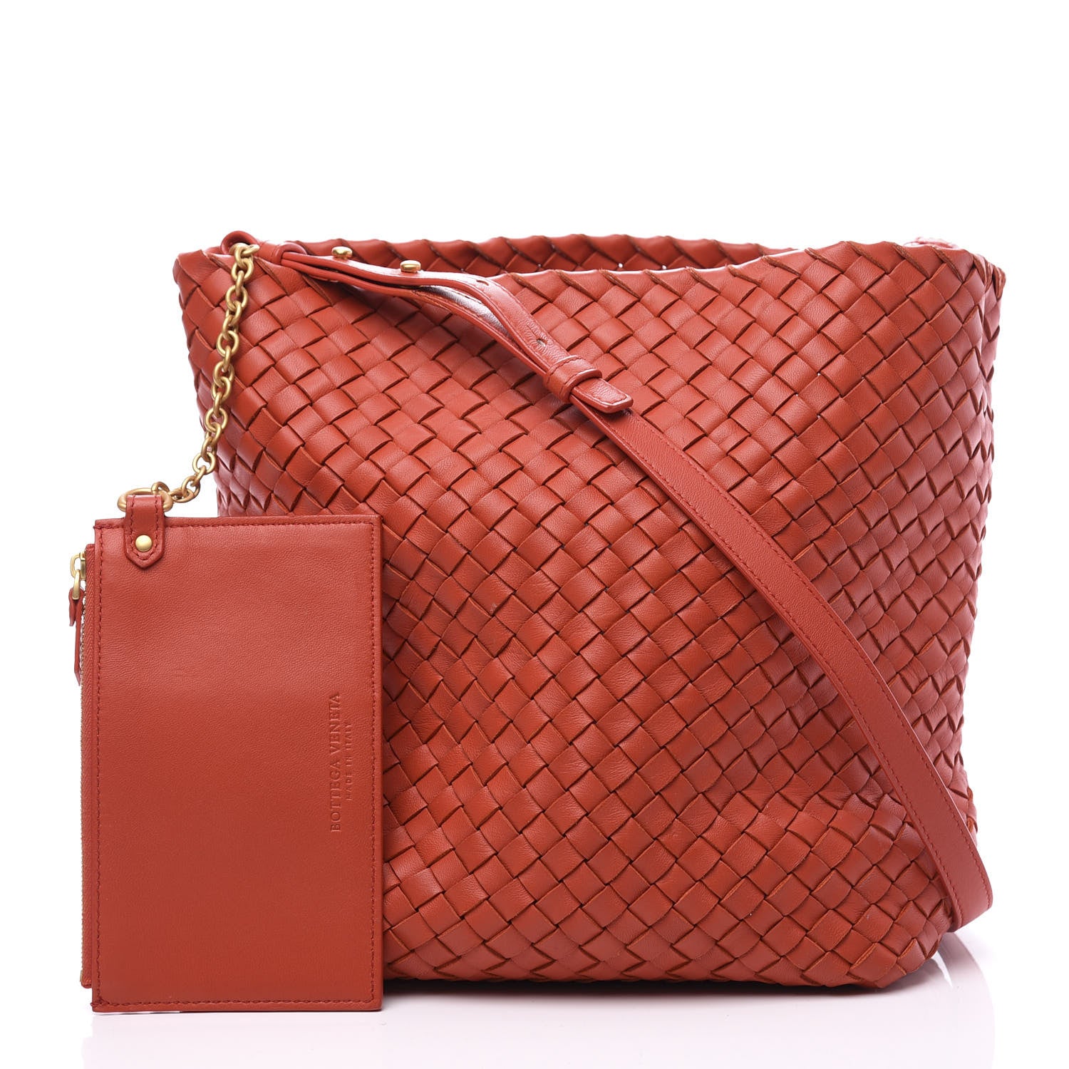 Bottega Veneta Nappa Intrecciato Cabat Bucket Poppy 2 of 11