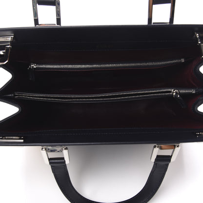 Gucci Smooth Calfskin Medium Zumi Top Handle Bag Blue Romantic Cerise Butter Multicolor 5 of 10
