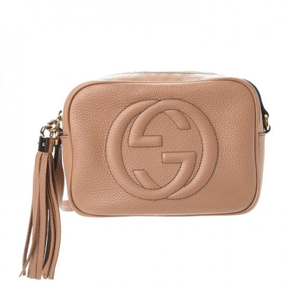 Gucci Pebbled Calfskin Small Soho Disco Bag Rose Beige 1 of 8