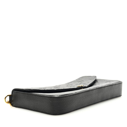 Louis Vuitton Empreinte Pochette Felicie Chain Wallet Black 4 of 9