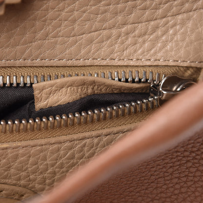 Fendi Cuoio Romano Selleria Bi-Color Medium Peekaboo Iconic Satchel Mou Deserto 8 of 14