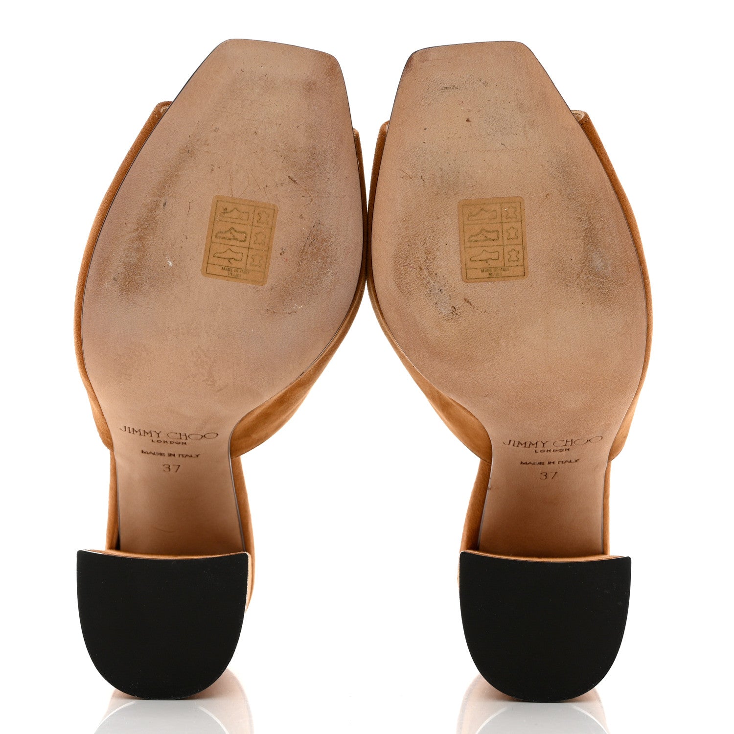 Jimmy Choo Suede Baia 100 Mules 37 Tan 5 of 12