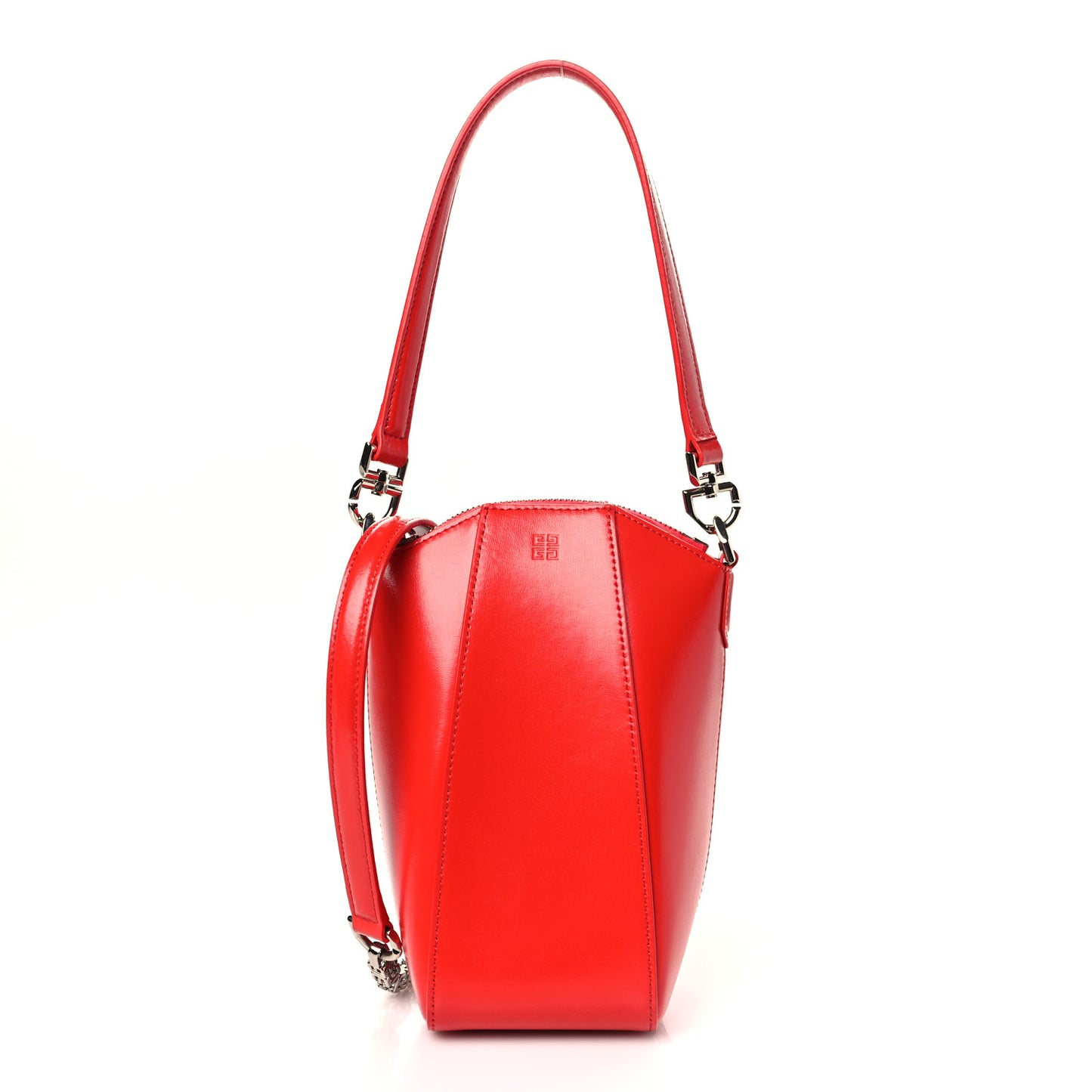 Calfskin Mini Vertical Antigona Red