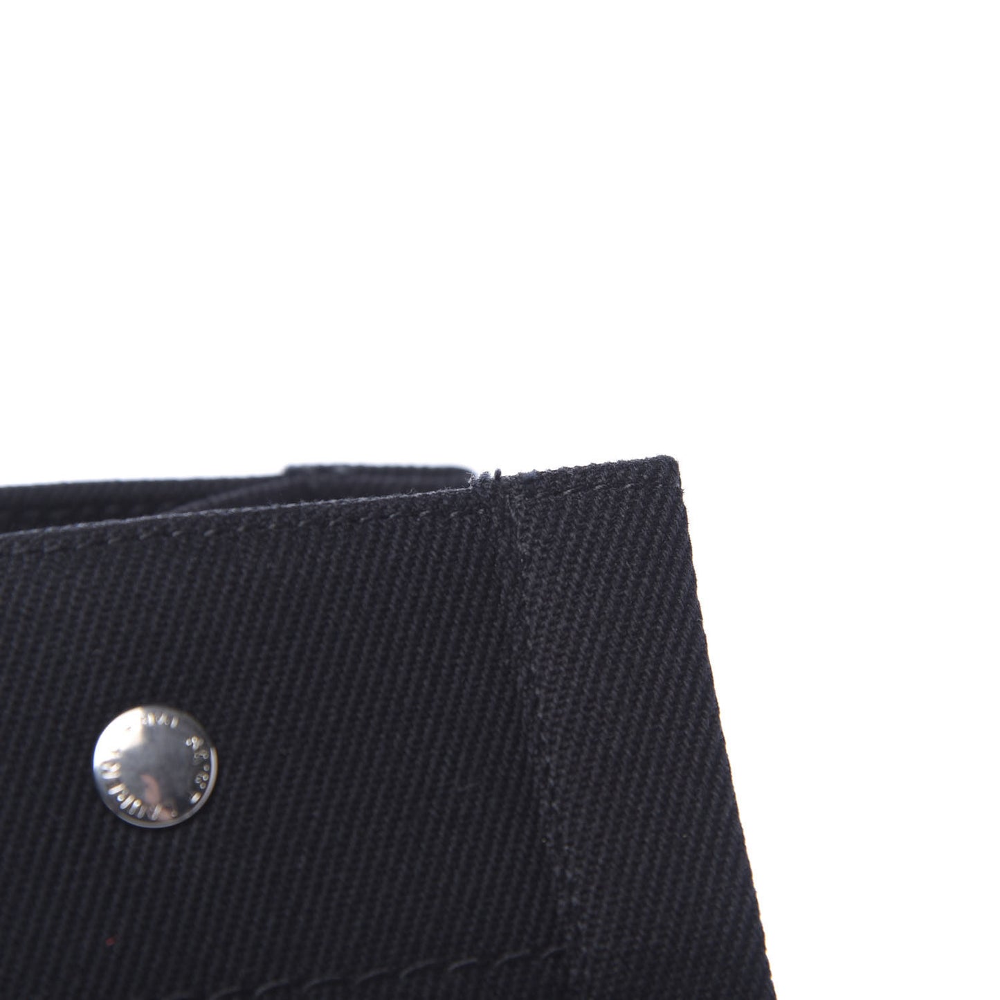 Canvas Calfskin Rive Gauche North South Noe Tote Black White