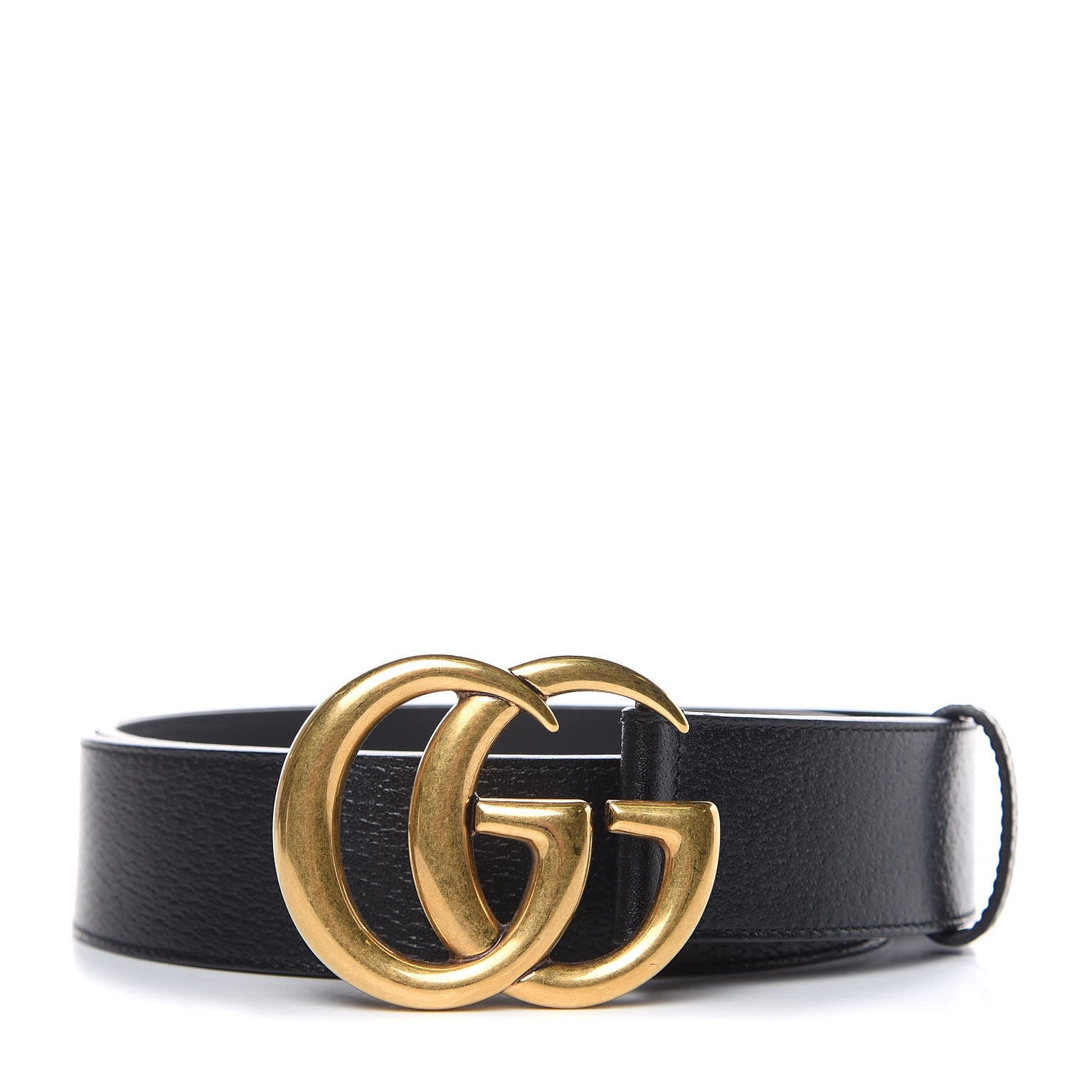 Gucci Textured Calfskin Double G 40mm Belt 90 36 Black 1 of 7