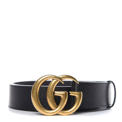 Gucci Textured Calfskin Double G 40mm Belt 90 36 Black 1 of 7