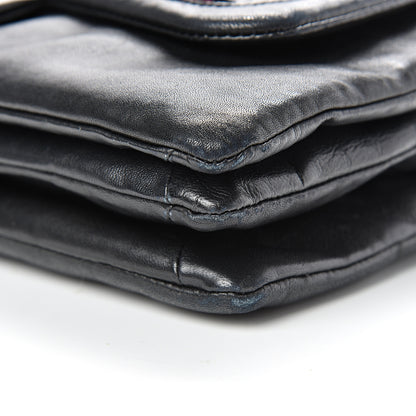 Chanel Lambskin Tweed Large Camellia Petals Flap Black 9 of 11