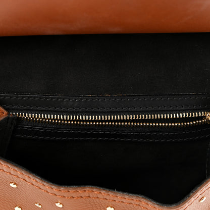 Burberry Calfskin Studded Bridle Satchel Tan 8 of 11