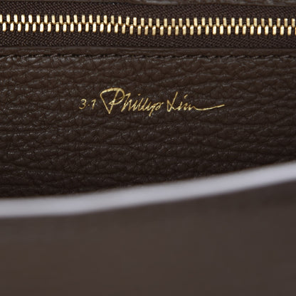 3.1 Phillip Lim 3.1 Textured Calfskin Medium Pashli Satchel Taupe 7 of 8