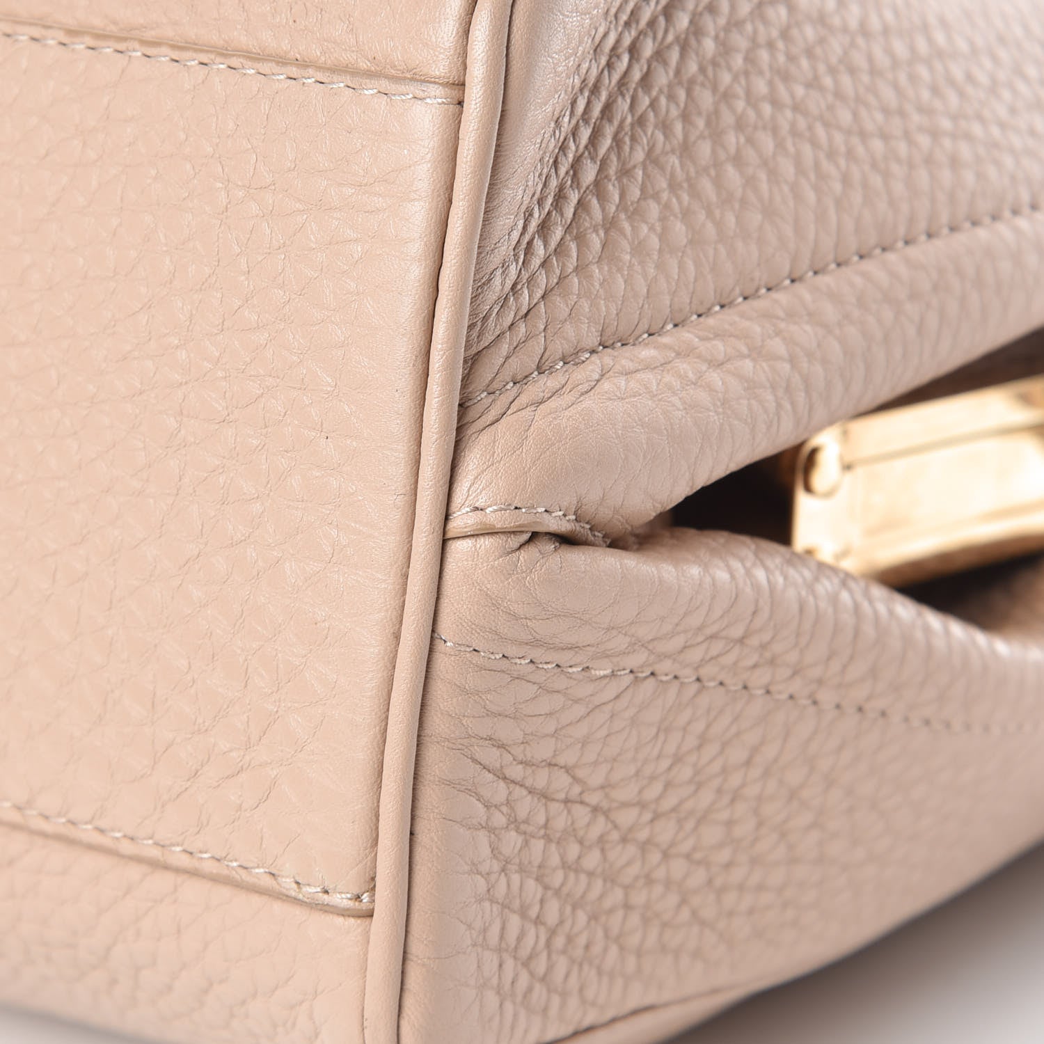 Dolce & Gabbana Calfskin Agata Shoulder Bag Taupe 7 of 9