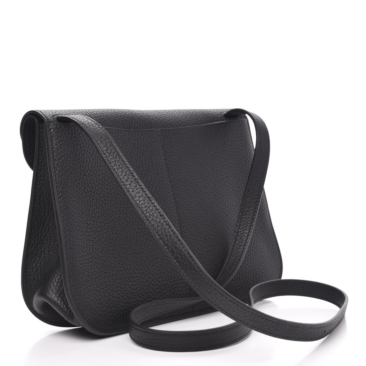 Hermes Taurillon Clemence Halzan 25 Black 4 of 12