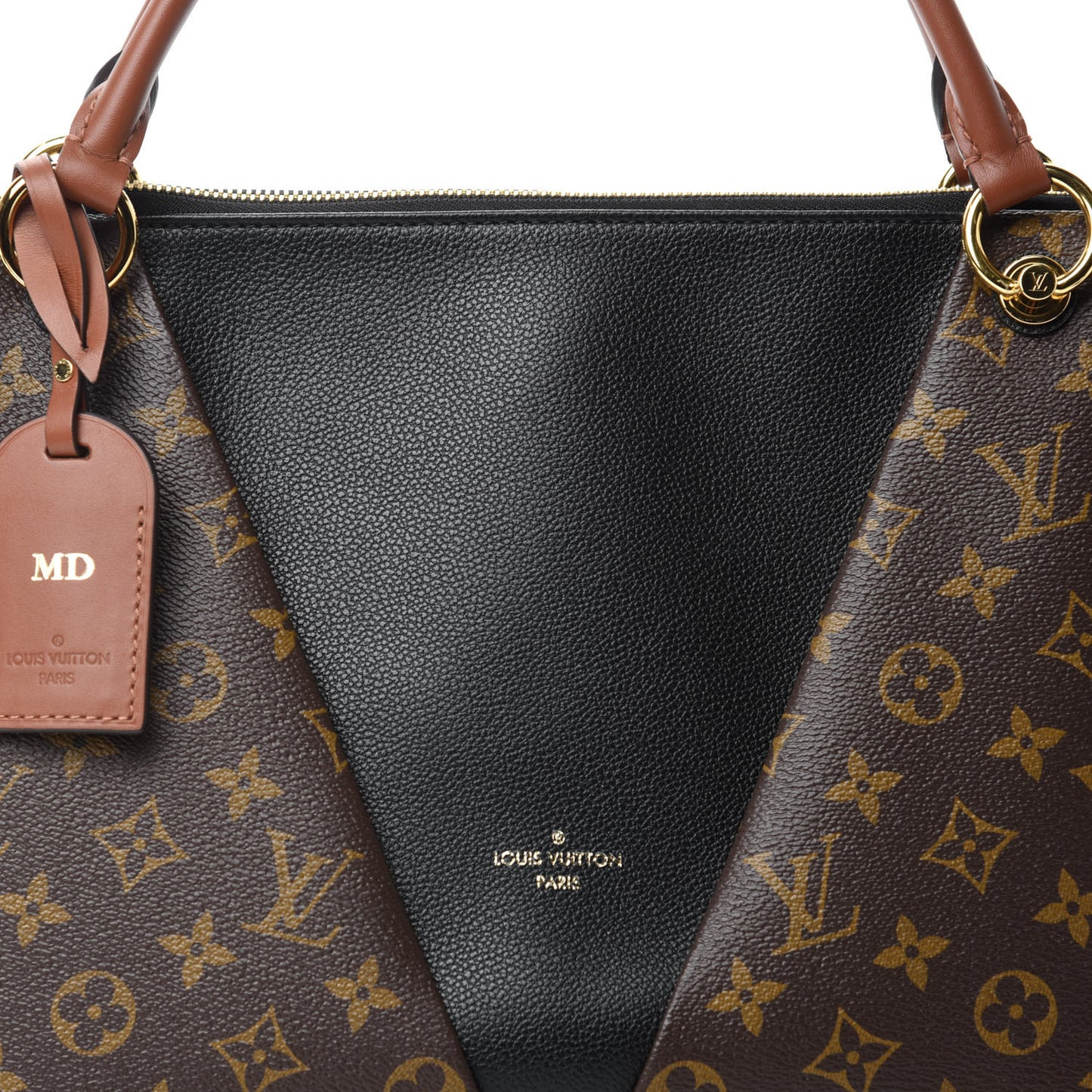 Monogram V Tote MM Black